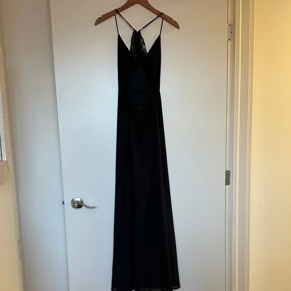 Lulu's Black Lace-Back Maxi Dress - Picture 5 of 6